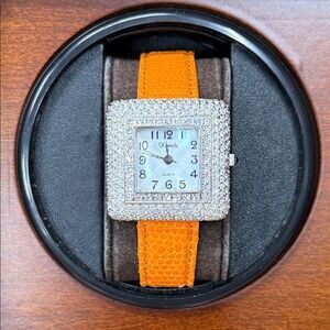 Xanadu Watch with Rhinestones Bezel